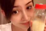 昆凌產后秀母乳 昆凌生完女兒后秀母乳照片