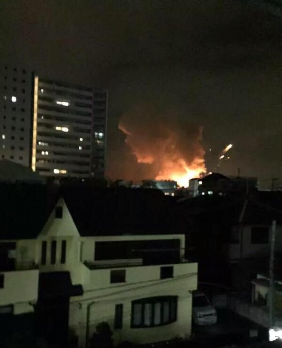 美國駐日軍事基地爆炸