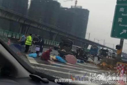 廣珠高速中山段發生慘烈車禍
