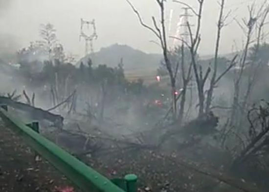 煙花爆竹貨車爆炸