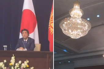 安倍地震看吊燈