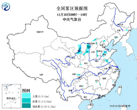 大霧預警：寧夏陜西內蒙古局地有強濃霧