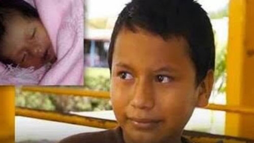 11歲小男孩當(dāng)爸
