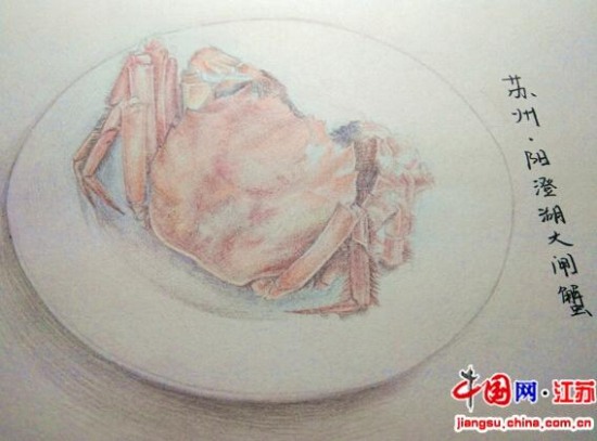 手繪江蘇美食走紅