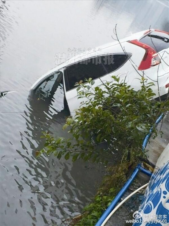 甌海女司機油門當剎車