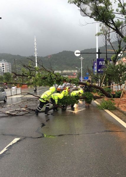 臺風影響浙江南部 溫州麗水等地現內澇