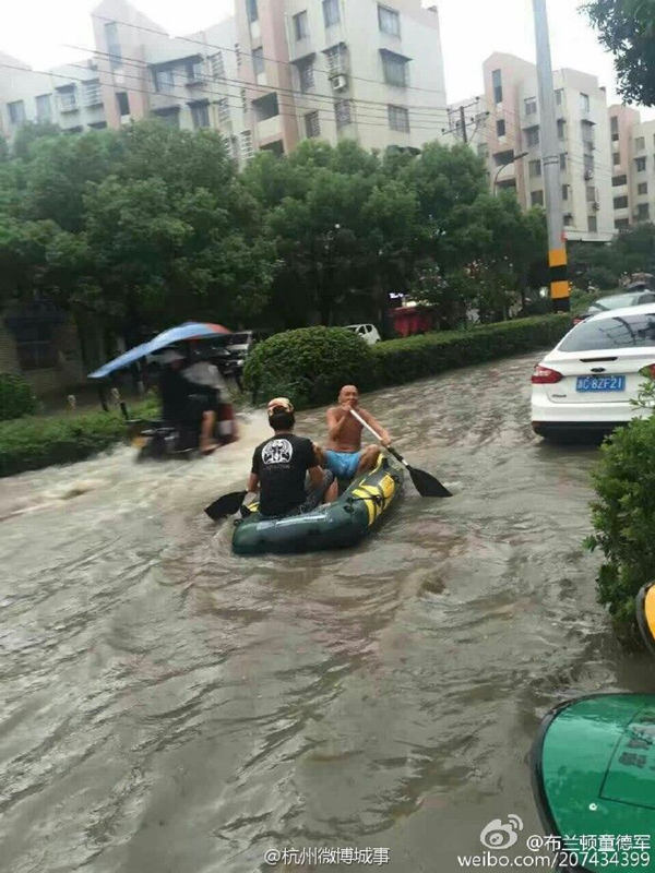 “馬勒卡”致浙江溫州多街道出現險情今天浙江局地仍有強降水