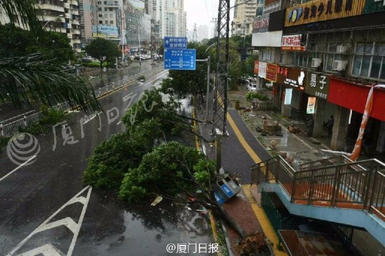 臺風(fēng)莫蘭蒂襲擊廈門