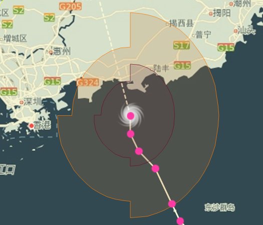 臺(tái)風(fēng)海馬登陸汕尾