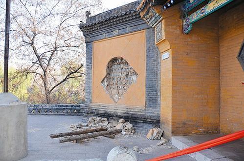 明代琉璃壁心被盜現場