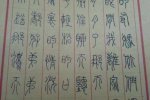 大學(xué)生小篆寫家書 硬筆