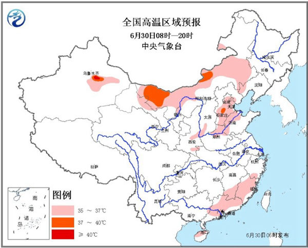 北方高溫持續(xù) 內蒙古局部地區(qū)最高溫超40℃