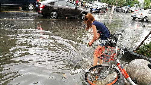 成都美女光腳清理下水道垃圾 獲網(wǎng)友點(diǎn)贊