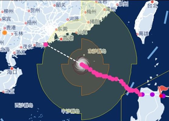 廣東臺風山竹路徑