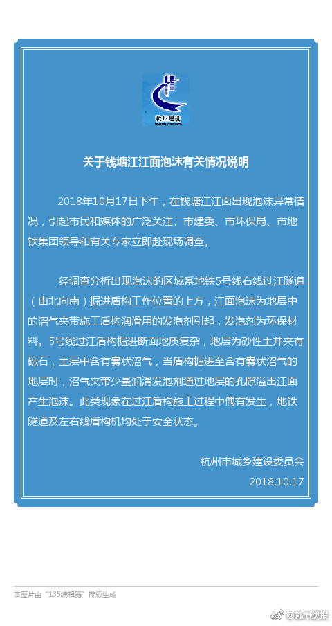 錢塘江現神秘漩渦原因查明：沼氣夾帶潤滑用的發泡劑