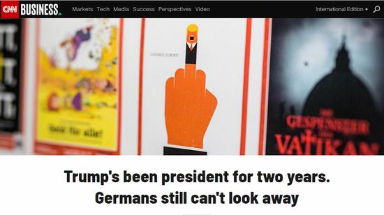 特朗普被畫成猿人