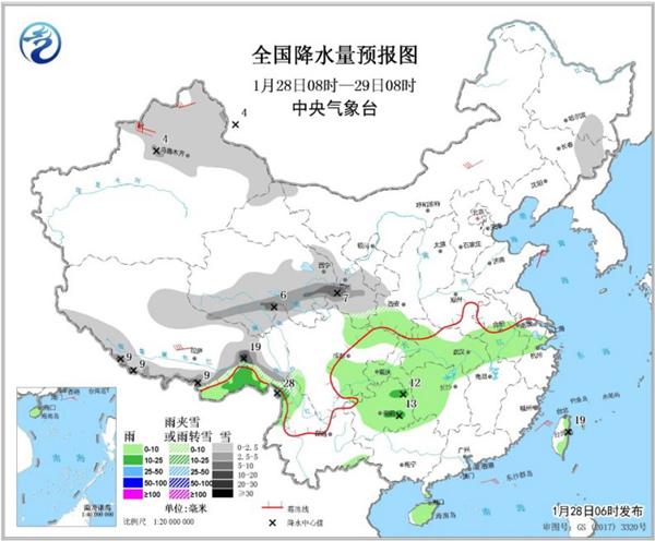 中東部大范圍雨雪天氣影響春運(yùn)