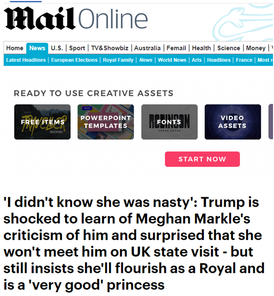 特朗普稱梅根討厭