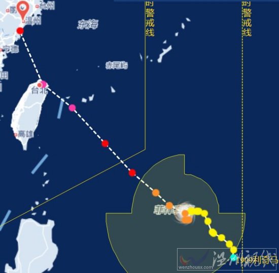 臺風利奇馬登陸溫州嗎