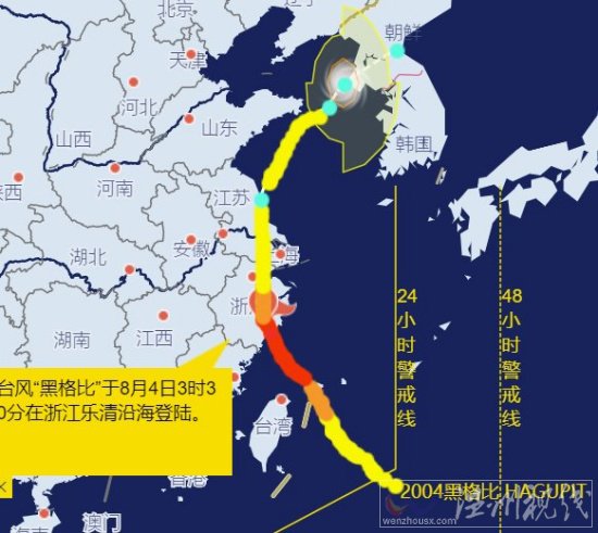 第四號臺風(fēng)路徑