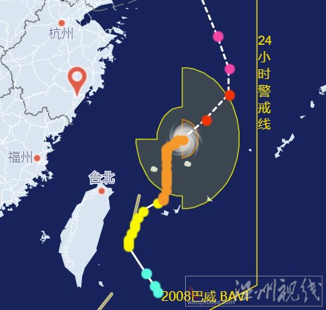 巴威臺風路徑