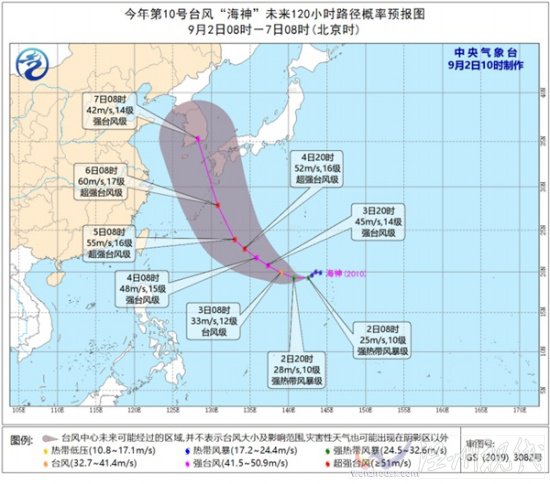雙臺風美莎克海神 預報路徑指向韓國