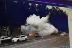 遼寧一兩輪機動車街頭爆炸
