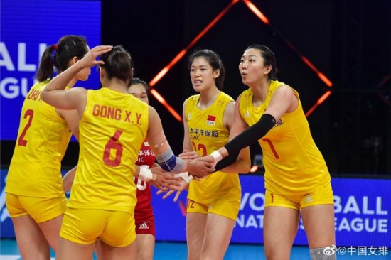 中國女排3-0完勝荷蘭女排