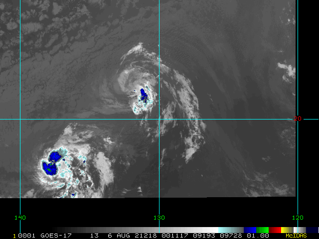 熱帶風(fēng)暴希爾達(dá)減弱為熱帶低壓