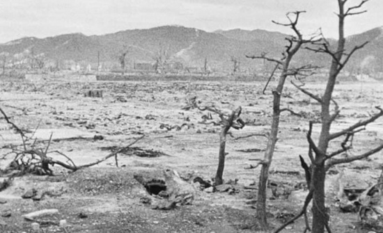 廣島日提醒全世界原子彈造成的破壞，1945年8月6日廣島核爆炸。