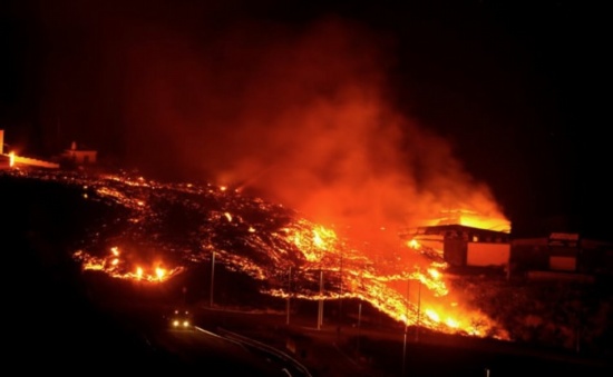 西班牙拉帕爾馬的火山噴發(fā)