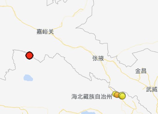甘肅張掖發生5.1級地震