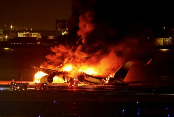 2024年1月2日，日本航空公司的A350飛機在日本東京羽田國際機場起火。