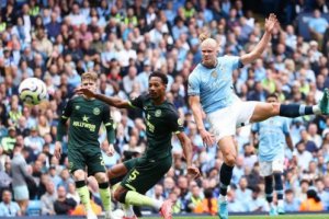 英超曼城2-1布倫特福