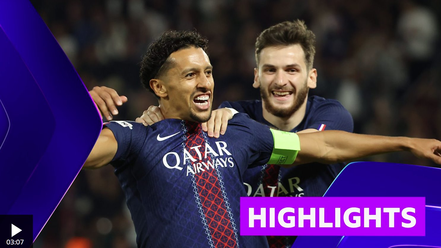 衛冕冠軍巴黎圣日耳曼在對陣亞特蘭大的比賽中攻入四球