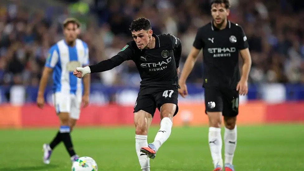 菲爾·福登為曼城打入本賽季第二粒進球