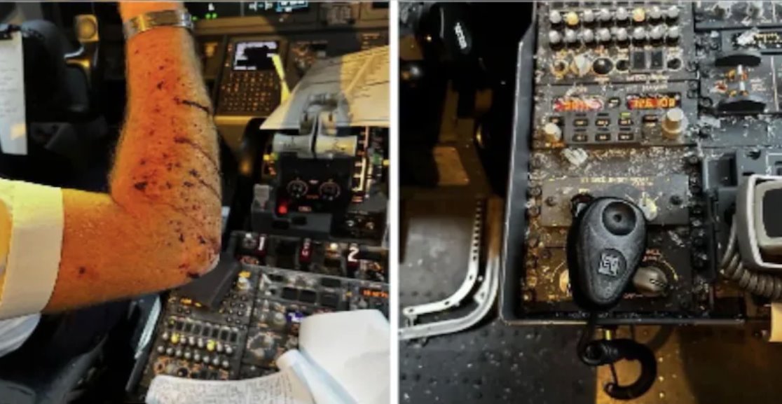 美國波音737飛機從10000英尺高空墜落飛行員受傷